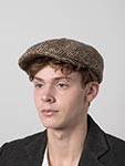 Кепка STETSON арт. 6840502 HATTERAS HERRINGBONE WV (бежевый / коричневый)